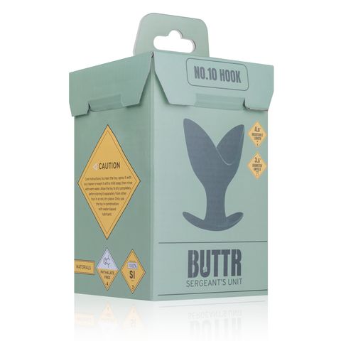 Анальна пробка-розширювач BUTTR Hook Anchor силіконова, чорна, 11 х 9.8 см - Изображение 1