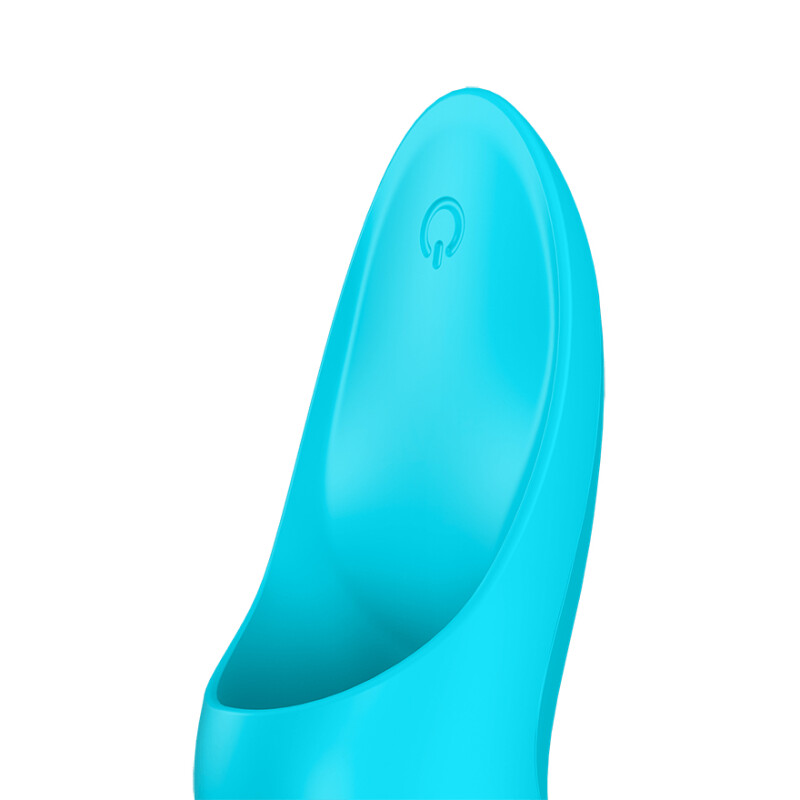 Вібратор на палець Satisfyer Teaser блакитний, 12 х 3.5 см - Зображення 5
