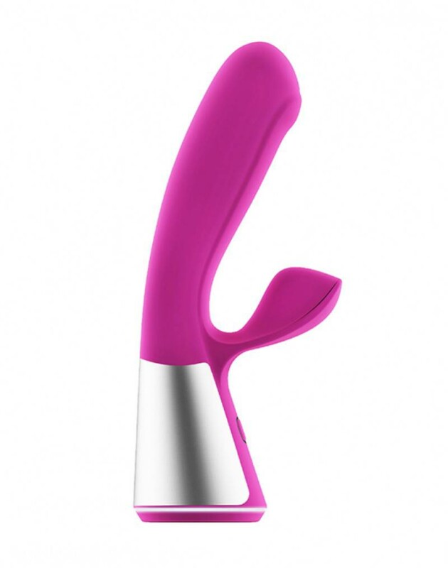 Вібратор-кролик KIIROO Ohmibod Fuse з додатком, рожевий, 18 х 3.4 см - Изображение 4