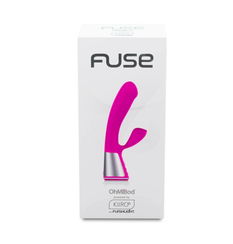 Вібратор-кролик KIIROO Ohmibod Fuse з додатком, рожевий, 18 х 3.4 см - Изображение 1