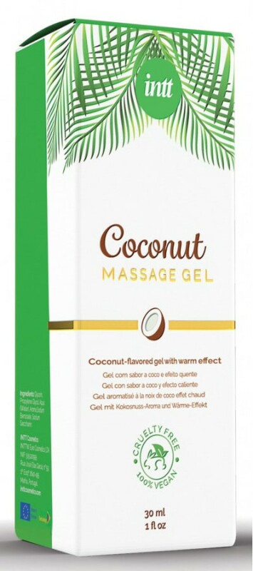 Масажний гель Intt Coconut (Vegan), 30 мл, з ароматом кокосу, з розігріваючим ефектом - Изображение 4