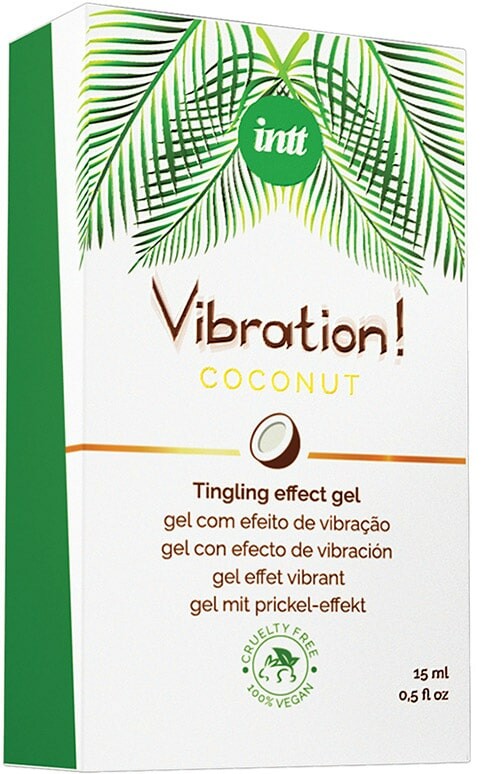 Рідкий вібратор для двох Coconut Intt (Vegan), 15 мл, зі смаком кокосу - Зображення 3
