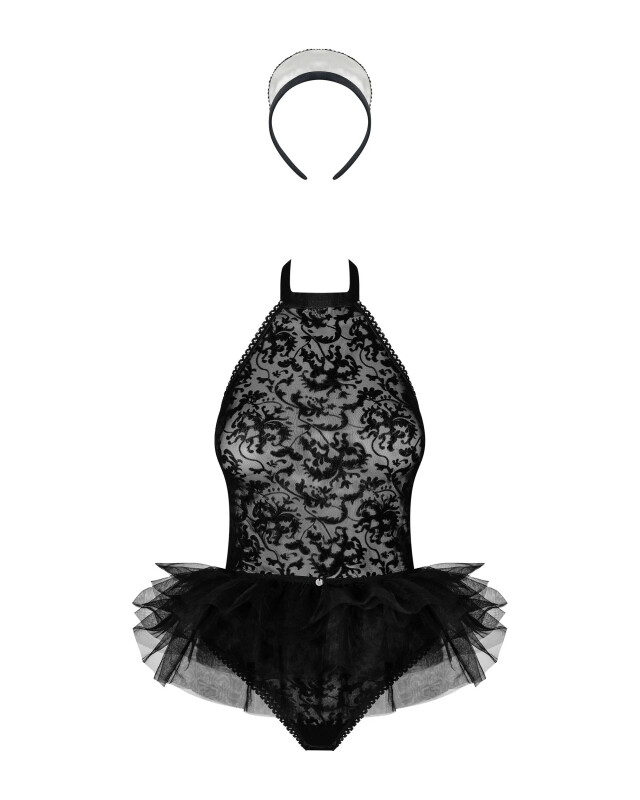 Костюм еротичної покоївки Obsessive Frilles 3 предмети, L/XL - Зображення 2