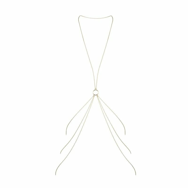 Прикраса для тіла Bijoux Indiscrets Magnifique 8 Body Chain, золотаве - Изображение 5