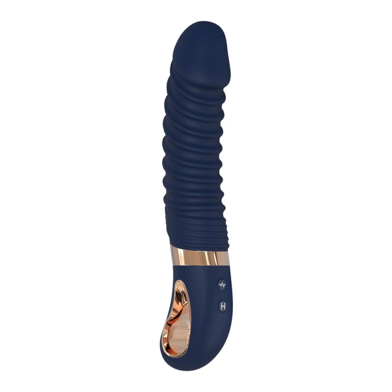 Вібратор для точки G Dream Toys Nereos з підігрівом, синій, 23 х 4 см