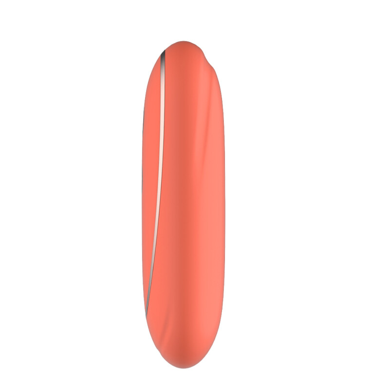Віброяйце з дистанційним керуванням Dream Toys коралове, 15.5 х 3 см - Зображення 6