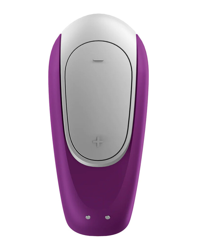 Вібратор для пар Satisfyer Double Fun з пультом та додатком, фіолетовий, 9.4 х 4.2 см - Изображение 5