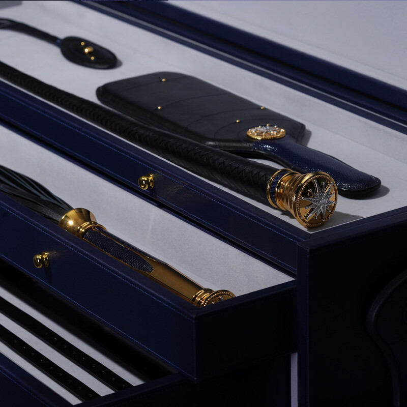 Валіза БДСМ UPKO Black Label Deluxe Kit з розкішними девайсами з італійської шкіри - Изображение 2