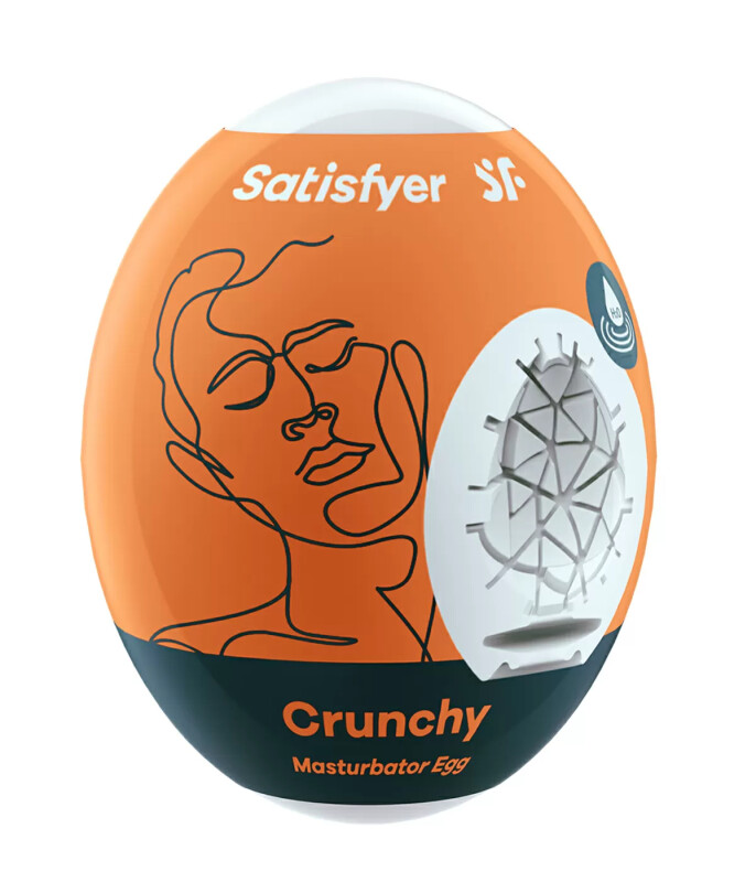 Мастурбатор, що самозмащується Masturbator Egg Crunchy - Зображення 1