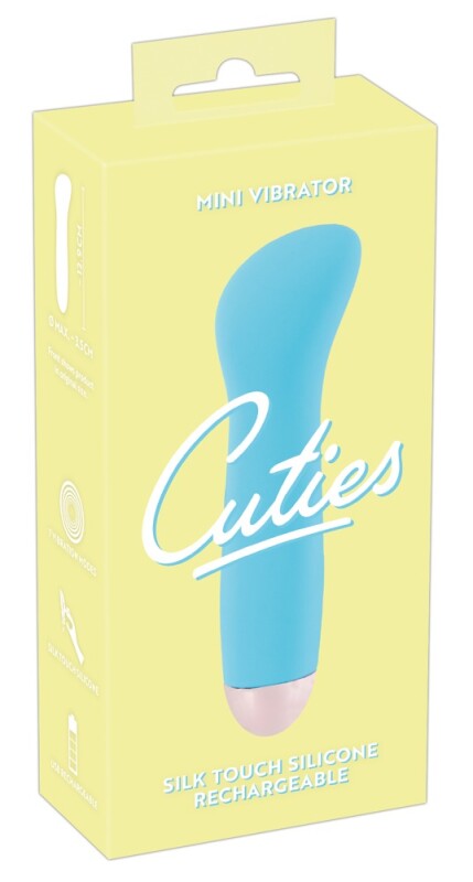 Міні-вібратор  для точки G Cuties блакитний, 12.9 х 3.5 см - Зображення 1