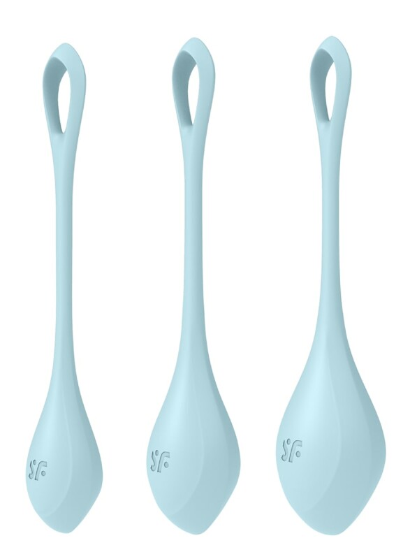 Набір вагінальних кульок Satisfyer Yoni Power 2 блакитні, 3 шт - Изображение 4