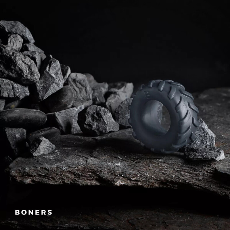 Кільце ерекційне Boners Tire Cock Ring - Grey - Изображение 2