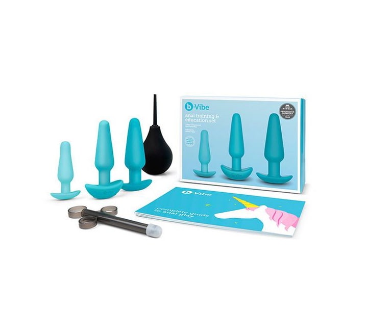 Набір для анального сексу B-Vibe із 7 предметів, блакитний - Изображение 8