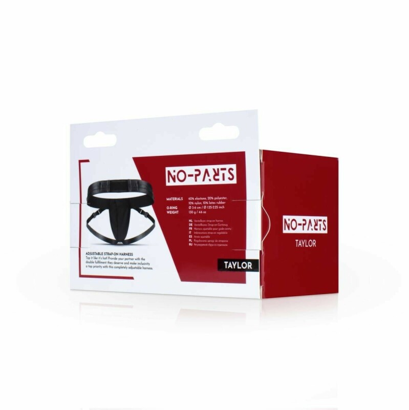 Трусики для страпону No-Parts Taylor, чорні, One Size - Зображення 5