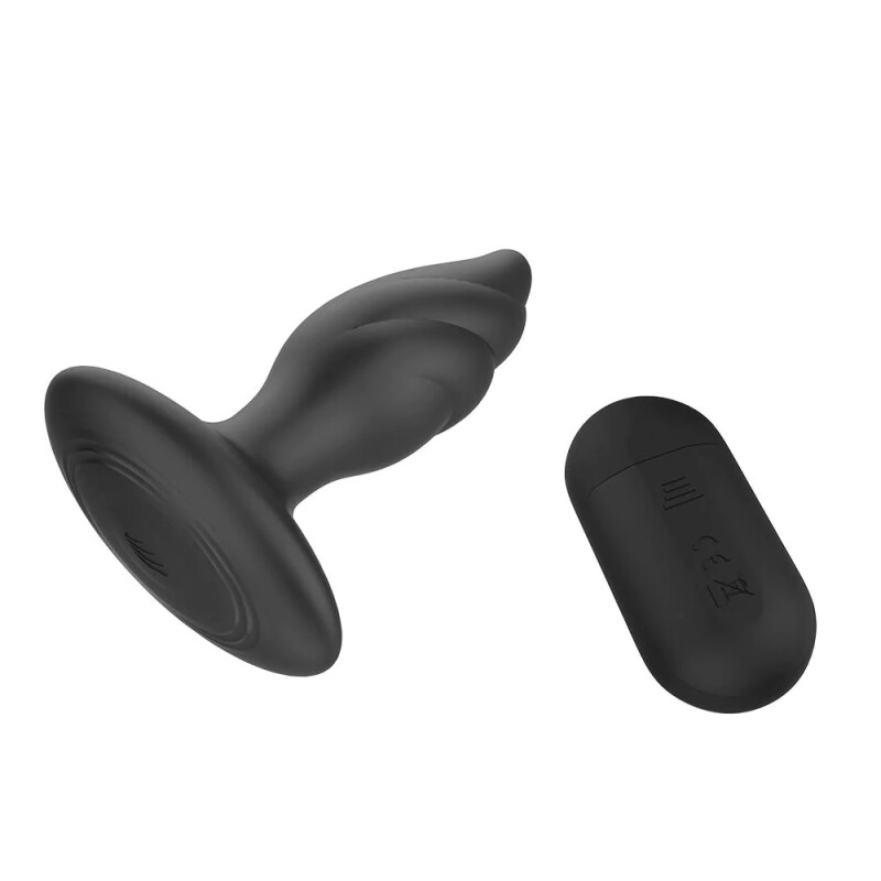 Анальний вібратор Dreamtoys Dark Desires з пультом, чорний, 14 х 4 см - Изображение 3