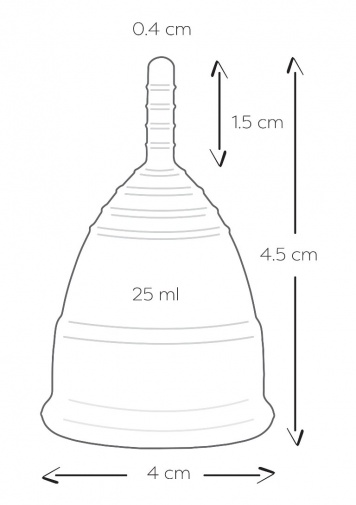 Менструальні чаші Mae B Menstrual Cups 2 шт, розмір S, 25 мл - Изображение 6