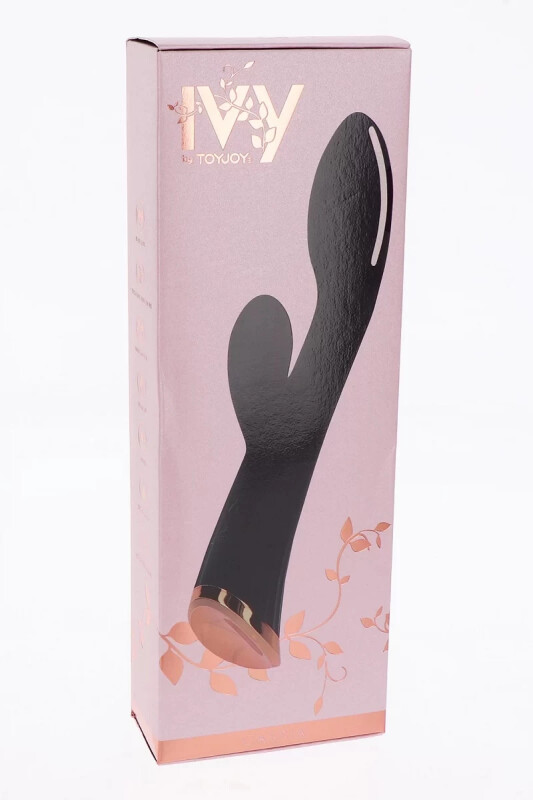 Вібратор-кролик TOY JOY чорний, 20 х 3.2 см - Изображение 1