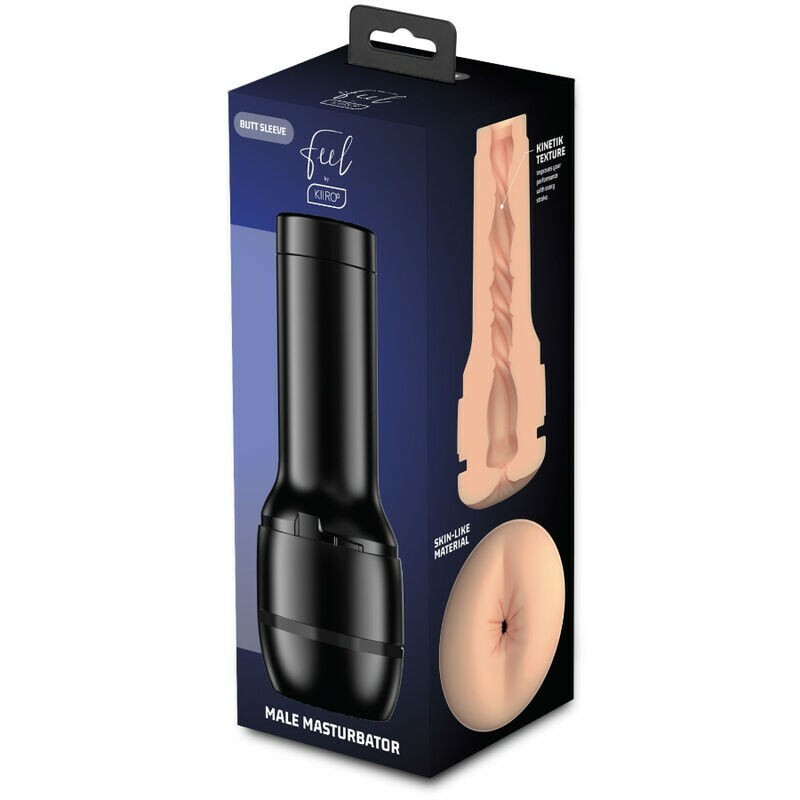 Мастурбатор реалістичний Feel Stroker Kiiroo, з кібершкіри, бежевий, 22.3 х 8.5 см - Изображение 1