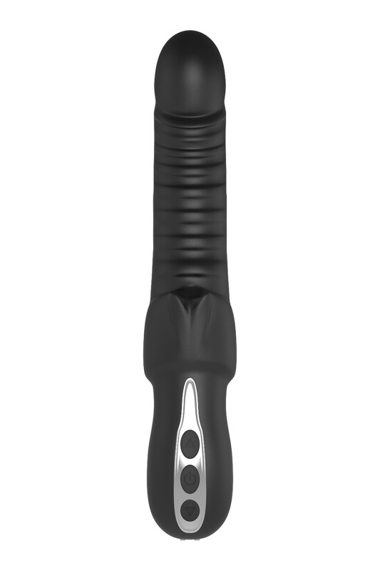 Вібратор рельєфний Dream Toys Midnight Magic із кліторальною стимуляцією чорний, 23 х 4 см - Изображение 3