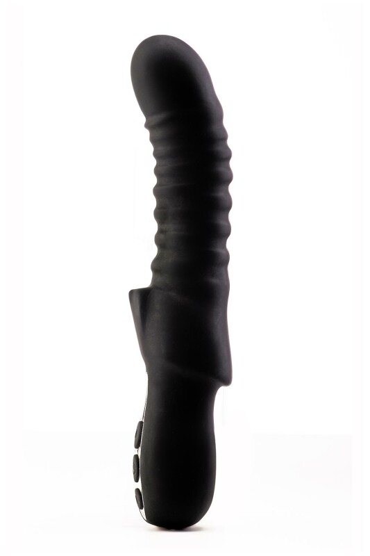 Вібратор рельєфний Dream Toys Midnight Magic із кліторальною стимуляцією чорний, 23 х 4 см - Изображение 5