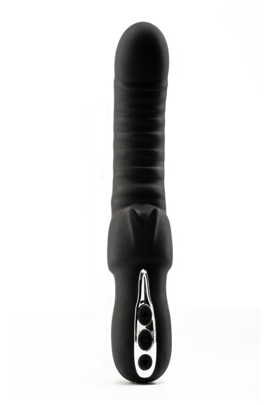 Вібратор рельєфний Dream Toys Midnight Magic із кліторальною стимуляцією чорний, 23 х 4 см - Изображение 7