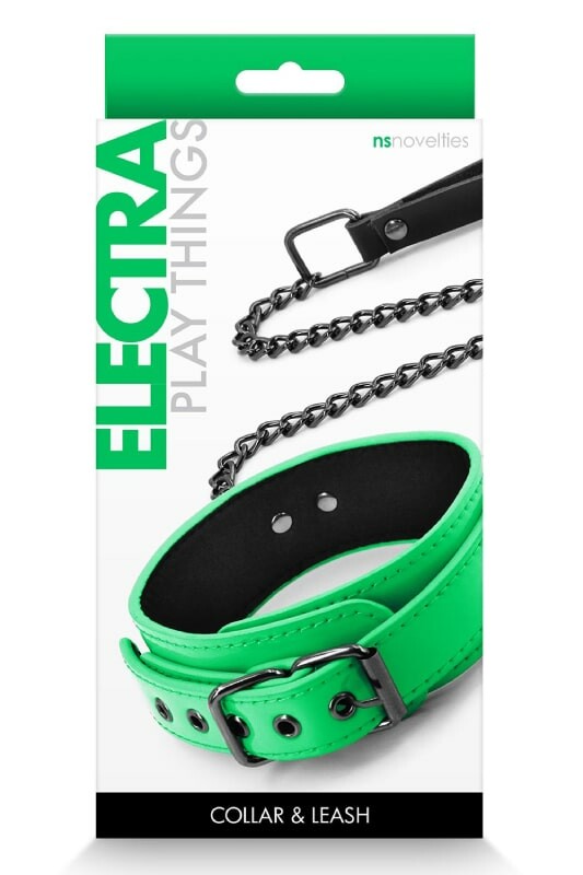 Нашийник з повідцем NS Novelties Electra зелений - Изображение 1