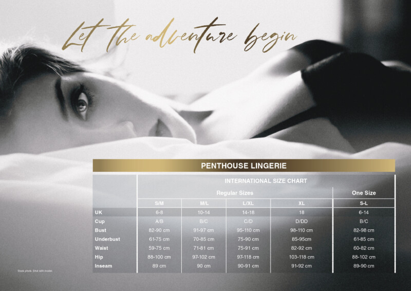 Сексуальне боді зі спідницею Penthouse Best foreplay, M/L, напівпрозоре, чорне - Зображення 3