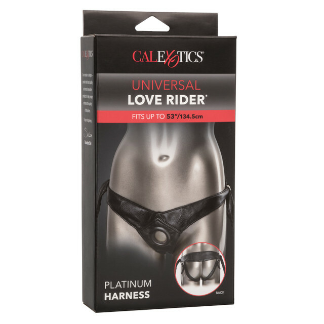 Трусики для страпону Universal Love Rider Platinum Harness, шкірозамінник, чорні - Изображение 4