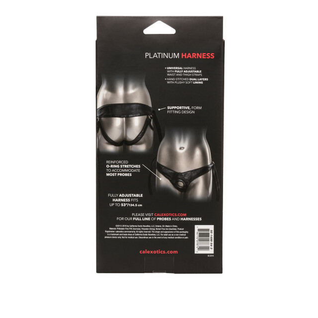 Трусики для страпону Universal Love Rider Platinum Harness, шкірозамінник, чорні - Изображение 5