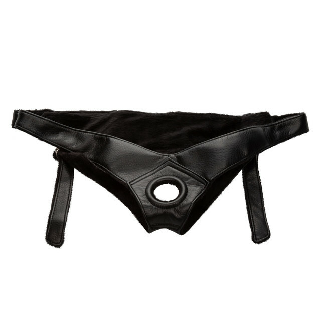 Трусики для страпону Universal Love Rider Platinum Harness, шкірозамінник, чорні - Изображение 2