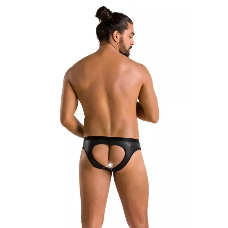 Чоловічі труси бріфи Slip Open Joe, L/XL, з інтимним вирізом, чорного кольору - Изображение 3