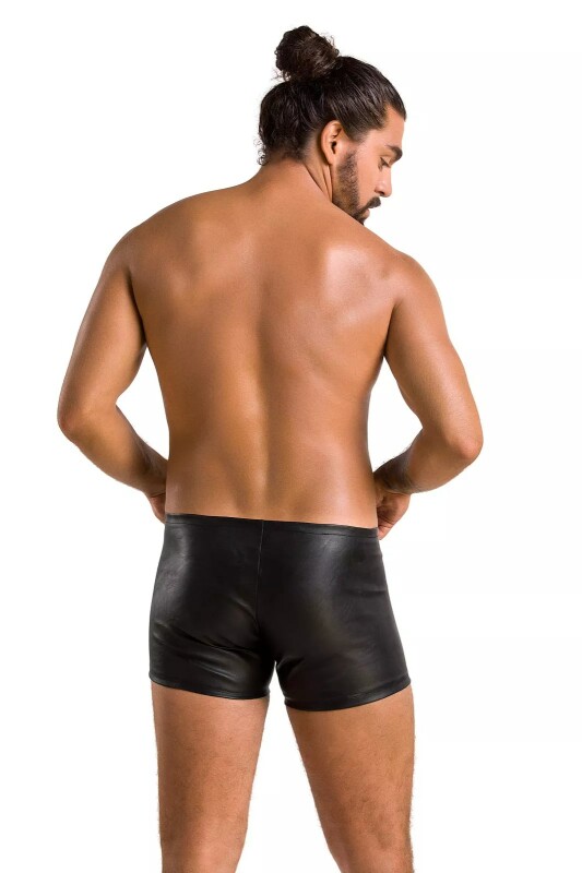 Чоловічі шорти S/M Passion Men Short Matt, з блискавками, чорні - Зображення 1