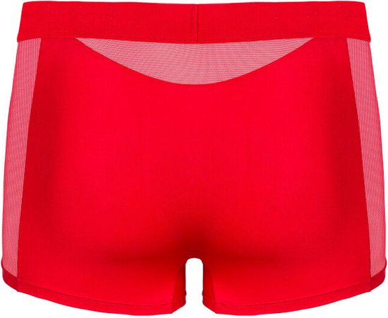 Труси чоловічі S/M Obsessive Boldero, з сіточкою, червоні - Изображение 3