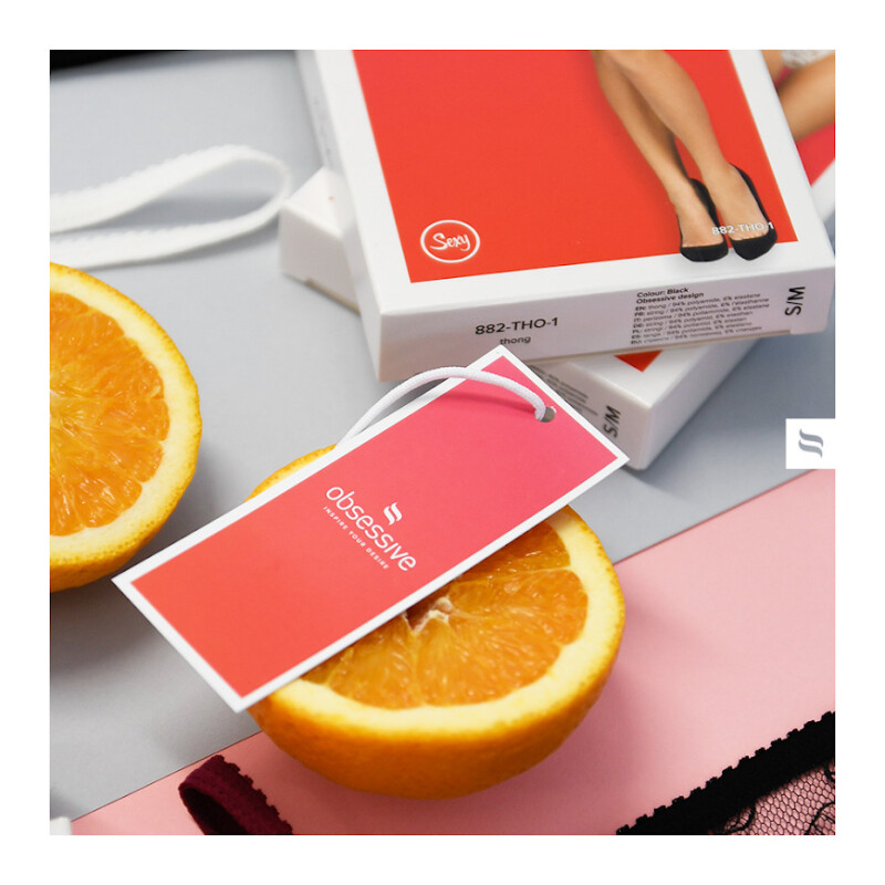 Сексуальний пеньюар L/XL Obsessive Luvae, зі стрінгами, з мереживом, червоний