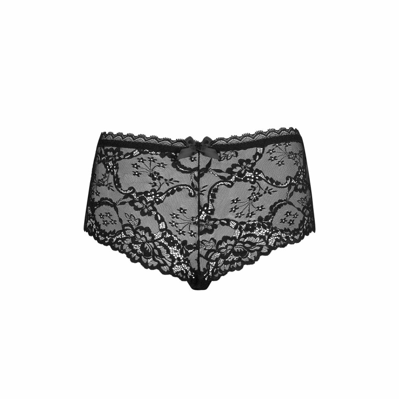 Трусики сексуальні S/M Obsessive Raquelia, мереживні, чорні - Изображение 3