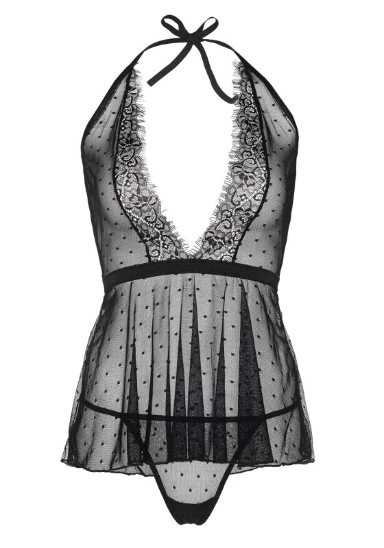 Бейбідол сексуальний Baby Doll Leg Avenue, чорний, розмір M - Изображение 4