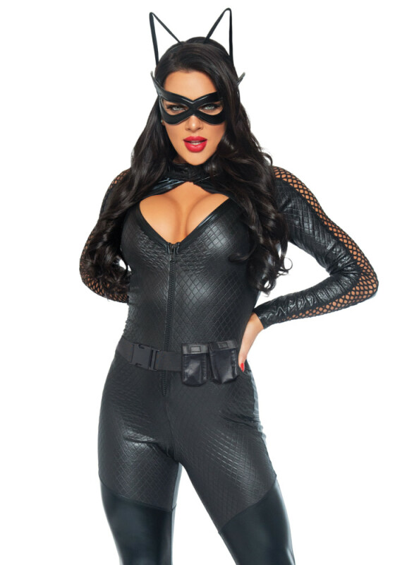 Сексуальний костюм кішечки Leg Avenue Wicked Kitty, L, 4 предмети, чорний - Зображення 6
