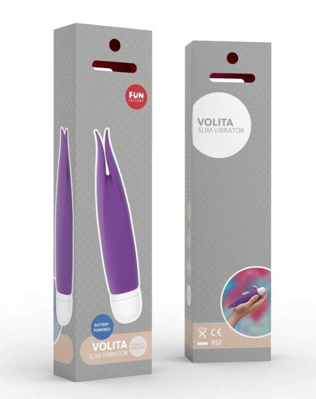 Вібратор для клітора Fun Factory Volita, силіконовий, фіолетовий, 16 х 3.1 см - Изображение 1