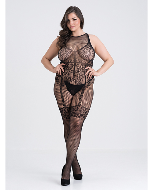 Комбінезон з візерунком боді Plus Size Curve, Fifty Shades of Grey Captivate розмір 58-64, чорний