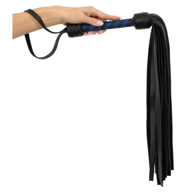 Флоггер шкіряний ZADO Leather flogger, чорний - Изображение 2