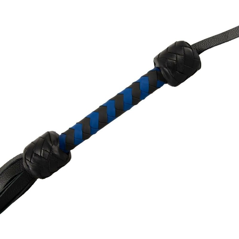 Флоггер шкіряний ZADO Leather flogger, чорний - Изображение 3