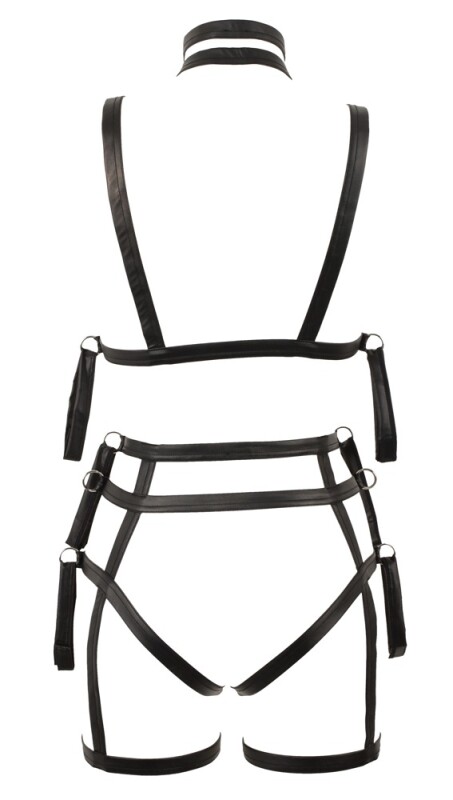 Бондажний комплект Bad Kitty Bondage Set, L/XL, чорний - Изображение 6