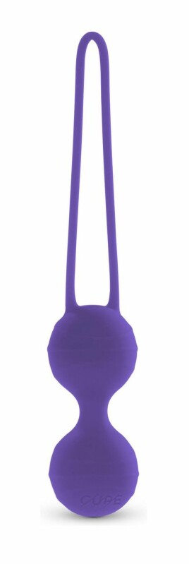 Вагінальні кульки Lusty Lady Cupe, силіконові, фіолетові, 2 х 40 г - Изображение 1