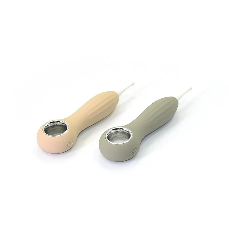 Вібратор для клітора Sweet Em Vibe Pen з трьома насадками, сірий, 14.5 х 4.2 см - Зображення 7