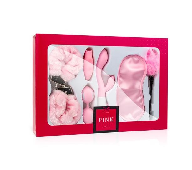 Набір секс-іграшок і БДСМ-аксесуарів LoveBoxxx I Love Pink, 6 предметів, рожевий - Зображення 1