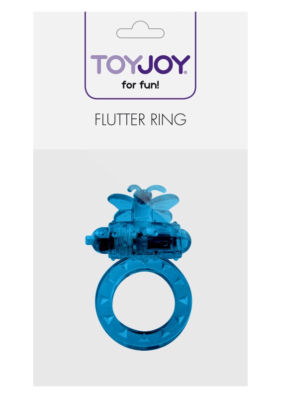 Ерекційне кільце з вібрацією Toy Joy, синє, 4.5 см - Изображение 1