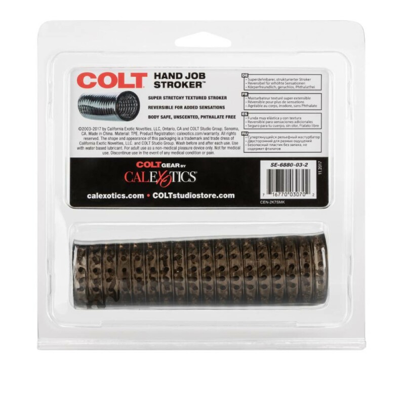 Мастурбатор нереалістичний, з вусиками COLT чорний, 14 х 3.7 см - Изображение 8