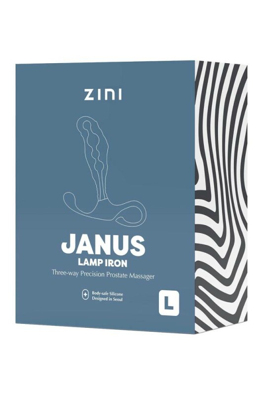 Масажер простати рельєфний, L, Zini Janus Lamp Iron бордовий, 11.9 х 3.3 см - Изображение 1