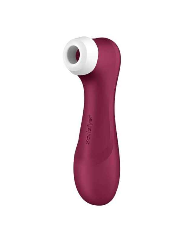 Вакуумний стимулятор клітора Satisfyer Pro 2 з вібрацією, бордовий, 16.4 х 6.5 см