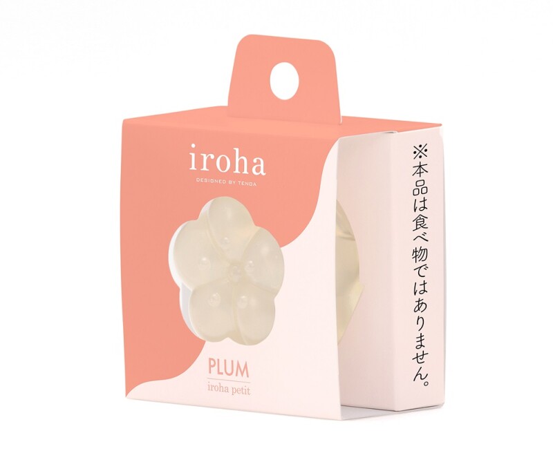 Масажер для клітора рельєфний Iroha Petit Plum, желейний, білий, 5.3 х 3.5 см - Изображение 6